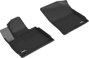 Kia Sorento Floor Mats - Front - 3D MAXpider - KAGU Series - Black - 2021